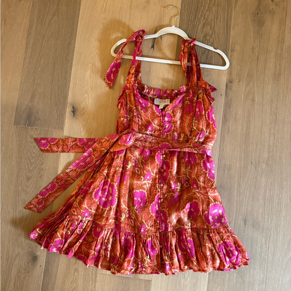 Cleobella Vibrant Pink and Orange Blouse